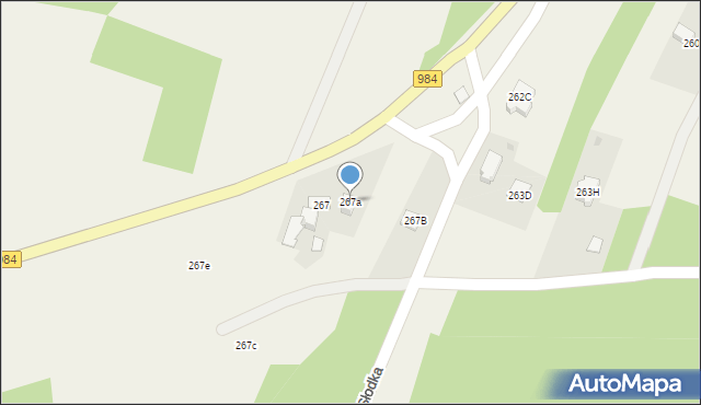 Stare Żukowice, Stare Żukowice, 267a, mapa Stare Żukowice