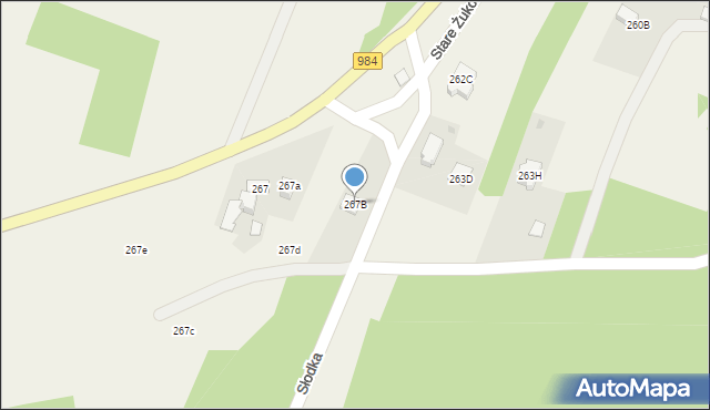 Stare Żukowice, Stare Żukowice, 267B, mapa Stare Żukowice