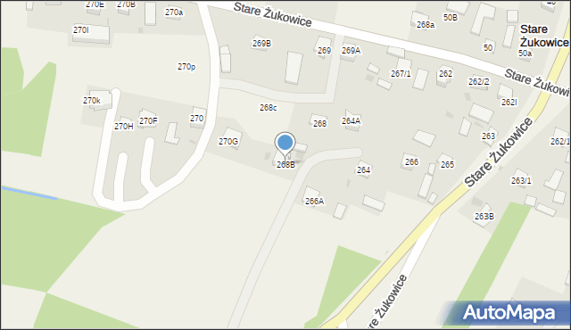 Stare Żukowice, Stare Żukowice, 268B, mapa Stare Żukowice