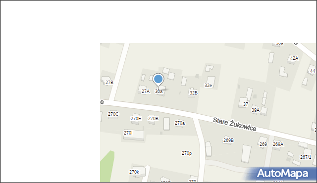 Stare Żukowice, Stare Żukowice, 30a, mapa Stare Żukowice