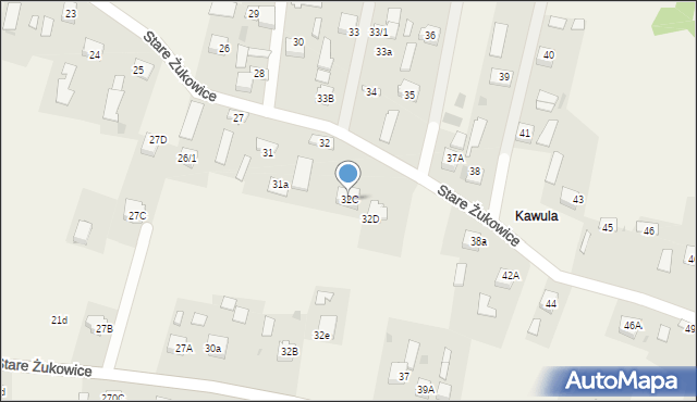 Stare Żukowice, Stare Żukowice, 32C, mapa Stare Żukowice