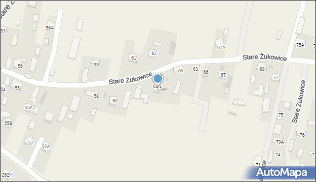 Stare Żukowice, Stare Żukowice, 62A, mapa Stare Żukowice