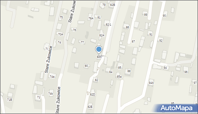 Stare Żukowice, Stare Żukowice, 82C, mapa Stare Żukowice