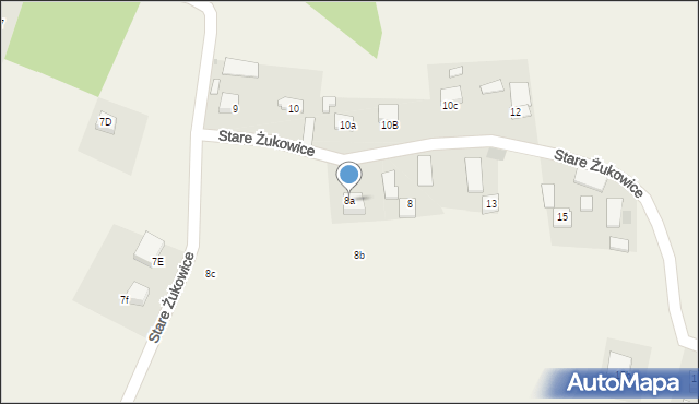 Stare Żukowice, Stare Żukowice, 8a, mapa Stare Żukowice