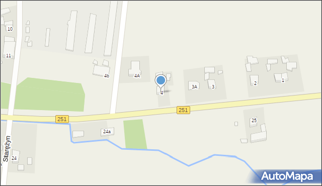 Starężyn, Starężyn, 4, mapa Starężyn