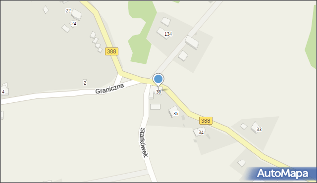 Starkówek, Starkówek, 36, mapa Starkówek