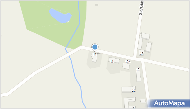 Starkówiec, Starkówiec, 12, mapa Starkówiec