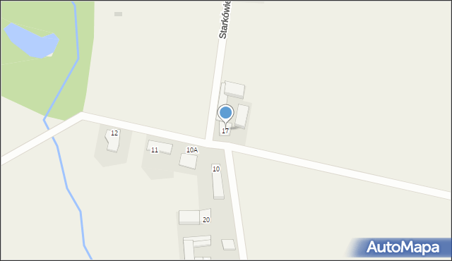 Starkówiec, Starkówiec, 17, mapa Starkówiec