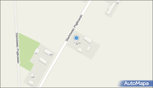 Starkówiec Piątkowski, Starkówiec Piątkowski, 14, mapa Starkówiec Piątkowski