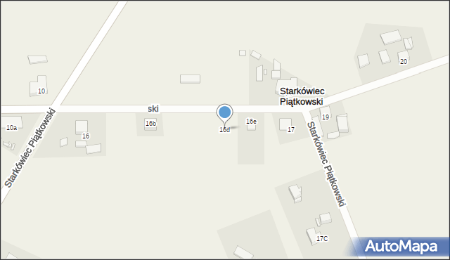Starkówiec Piątkowski, Starkówiec Piątkowski, 16d, mapa Starkówiec Piątkowski