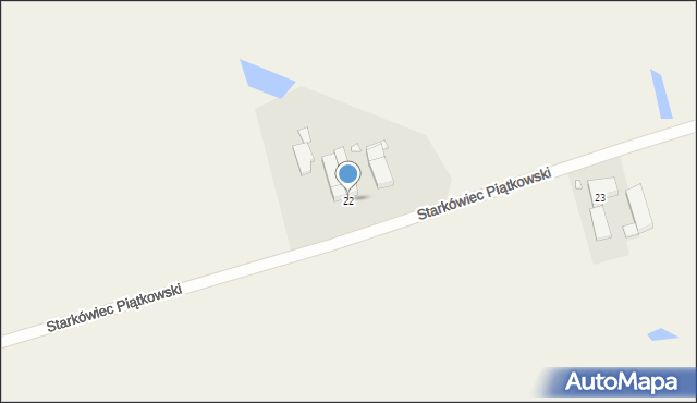 Starkówiec Piątkowski, Starkówiec Piątkowski, 22, mapa Starkówiec Piątkowski
