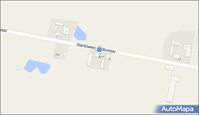 Starkówiec Piątkowski, Starkówiec Piątkowski, 26, mapa Starkówiec Piątkowski