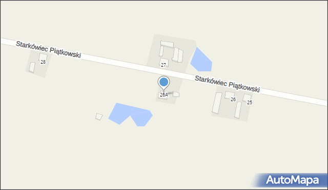Starkówiec Piątkowski, Starkówiec Piątkowski, 26A, mapa Starkówiec Piątkowski