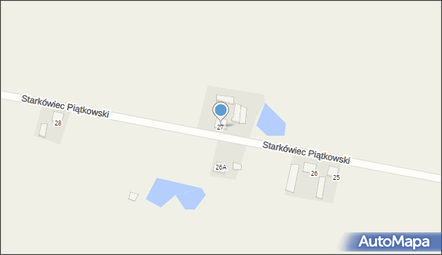 Starkówiec Piątkowski, Starkówiec Piątkowski, 27, mapa Starkówiec Piątkowski