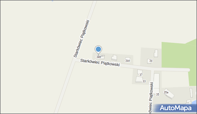 Starkówiec Piątkowski, Starkówiec Piątkowski, 34b, mapa Starkówiec Piątkowski
