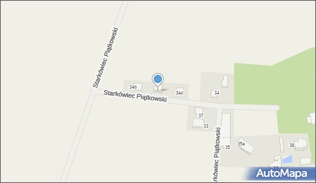 Starkówiec Piątkowski, Starkówiec Piątkowski, 34c, mapa Starkówiec Piątkowski