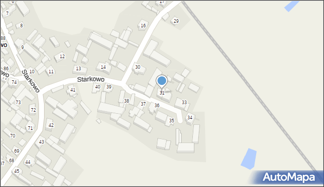 Starkowo, Starkowo, 31, mapa Starkowo