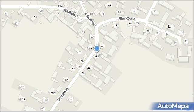 Starkowo, Starkowo, 43, mapa Starkowo