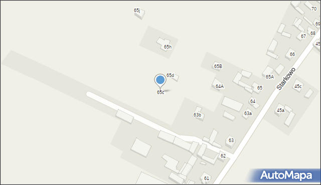 Starkowo, Starkowo, 65c, mapa Starkowo