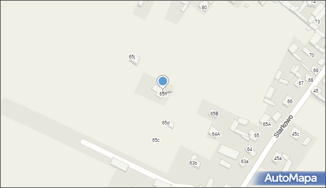 Starkowo, Starkowo, 65h, mapa Starkowo