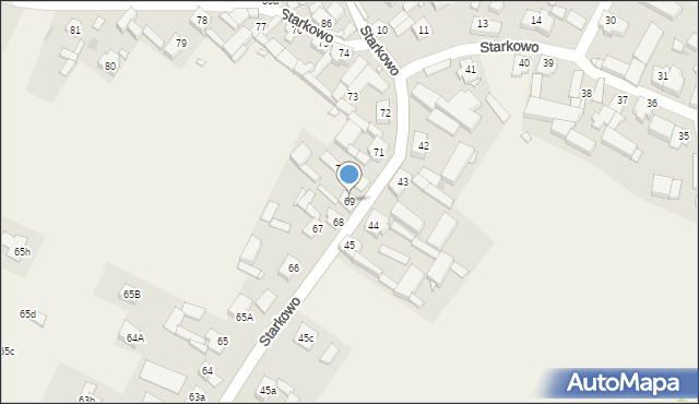 Starkowo, Starkowo, 69, mapa Starkowo