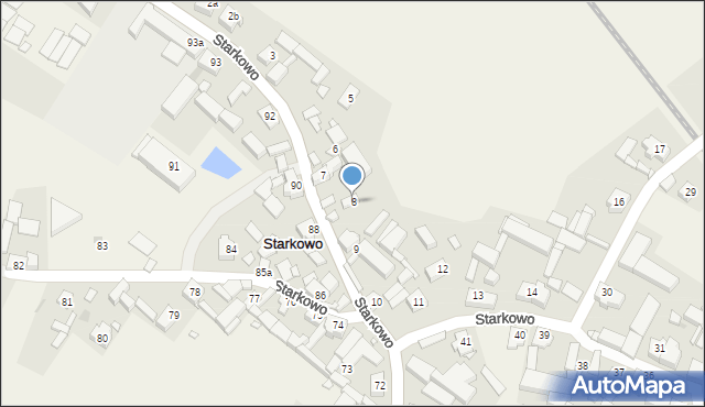 Starkowo, Starkowo, 8, mapa Starkowo
