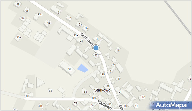 Starkowo, Starkowo, 92, mapa Starkowo