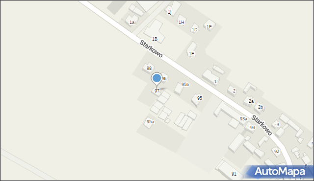 Starkowo, Starkowo, 97, mapa Starkowo