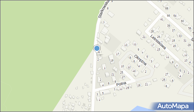 Starkowo, Starkowska, 3, mapa Starkowo