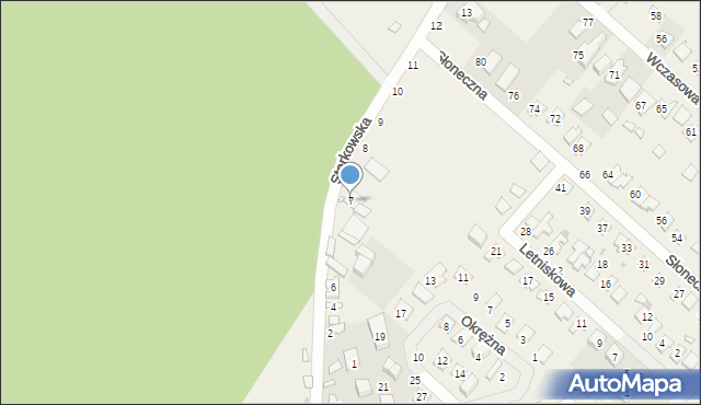 Starkowo, Starkowska, 7, mapa Starkowo