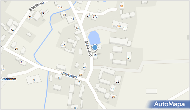 Starkowo, Starkowo, 15, mapa Starkowo