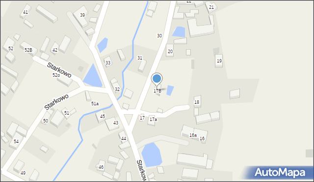 Starkowo, Starkowo, 17B, mapa Starkowo