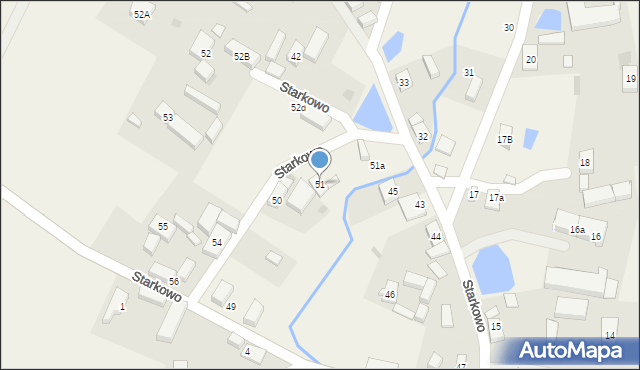 Starkowo, Starkowo, 51, mapa Starkowo