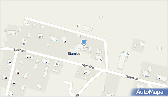 Starnice, Starnice, 14, mapa Starnice