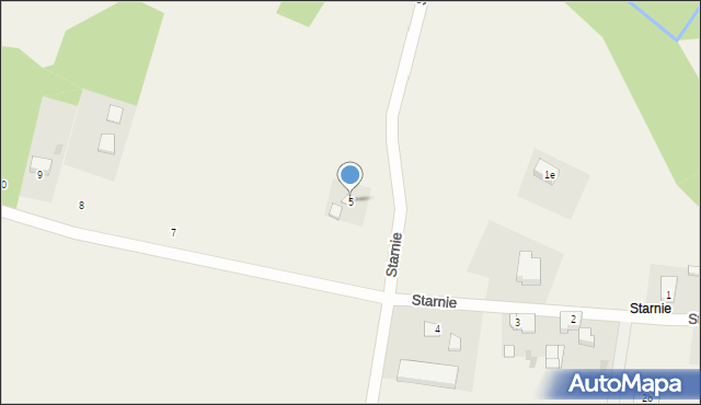 Starnie, Starnie, 5, mapa Starnie