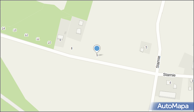 Starnie, Starnie, 7, mapa Starnie