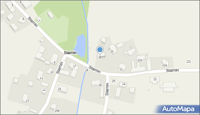 Starnin, Starnin, 19, mapa Starnin