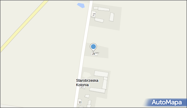 Starobrzeska Kolonia, Starobrzeska Kolonia, 28, mapa Starobrzeska Kolonia