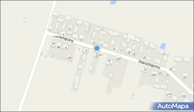 Starochęciny, Starochęciny, 12, mapa Starochęciny