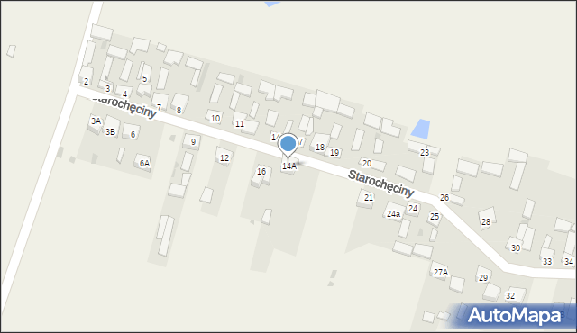 Starochęciny, Starochęciny, 14A, mapa Starochęciny