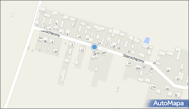 Starochęciny, Starochęciny, 16, mapa Starochęciny