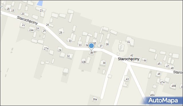 Starochęciny, Starochęciny, 36, mapa Starochęciny