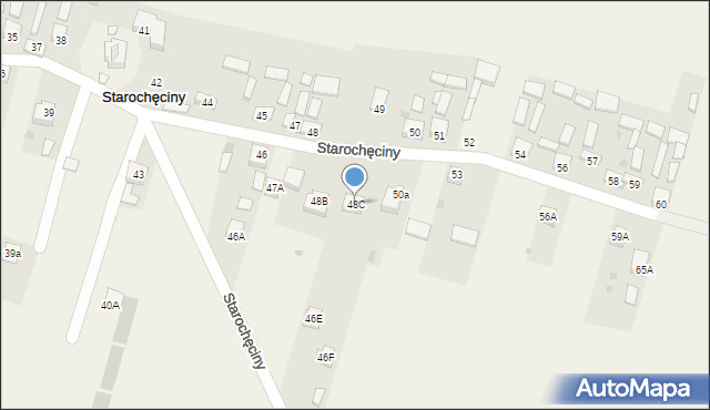 Starochęciny, Starochęciny, 48C, mapa Starochęciny