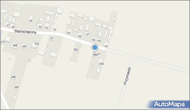 Starochęciny, Starochęciny, 59A, mapa Starochęciny