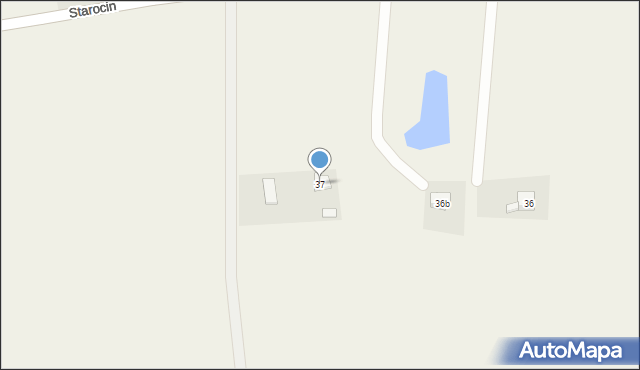 Starocin, Starocin, 37, mapa Starocin