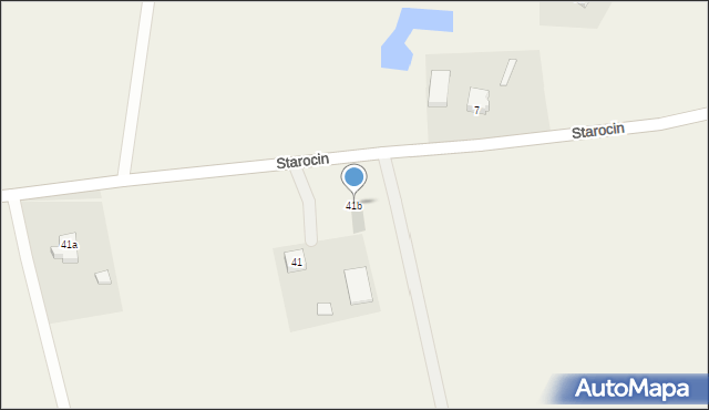 Starocin, Starocin, 41b, mapa Starocin