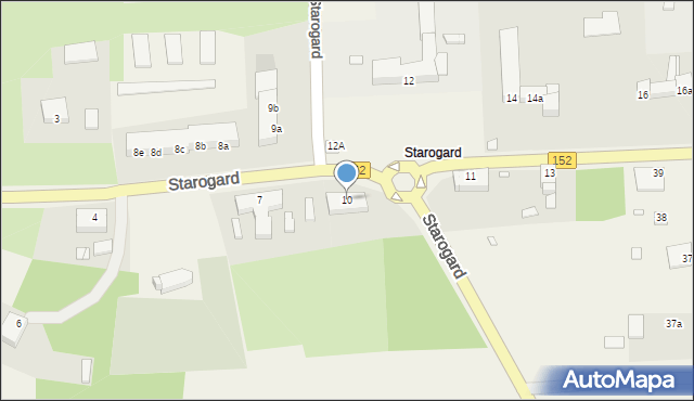 Starogard, Starogard, 10, mapa Starogard