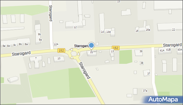 Starogard, Starogard, 11, mapa Starogard