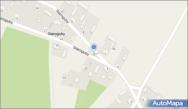 Staroguby, Staroguby, 21, mapa Staroguby