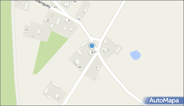 Staroguby, Staroguby, 4, mapa Staroguby